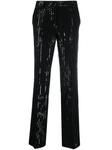 Michael Michael Kors high-waisted sequin trousers, черный - фото