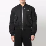 Бомбер мужской Off-White с внешними карманами, черный - фото 3