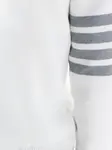 Пуловер с полосками THOM BROWNE, белый - фото 5
