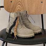 ZHENRAN Ботинки Martin унисекс цвета хаки - фото 7