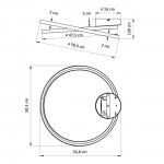 KOSILUM Потолочный светильник Unity, черный, 50,8 см - фото 6