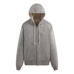 Куртка slub boucle boxy collared overshirt 'ink' Kith, серый - фото