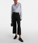 Полосатая рубашка Tod's, Bianco + Celeste Scuro - фото 2