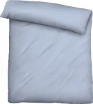 Постельное белье синее 1x 155x220 см + 1x 80x80 см Biberna - фото 2