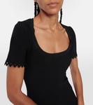 Мини-платье Vienne из стрейч-джерси ALAÏA, черный - фото 4