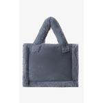 Нефрит | Искусственный мех Сумка-тоут Lamarque, синий - фото