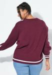 Джемпер Studio Untold Jumper, Claret/Berry - фото 3