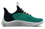 Кроссовки Under Armour Curry Flow 9, черный/зеленый/белый - фото 2