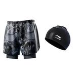 Li Ning ПОДКЛАДКА Мужские шорты для плавания, Черный - фото 6