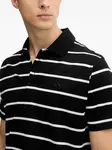 Поло в полоску с логотипом Paul & Shark, черный - фото 4