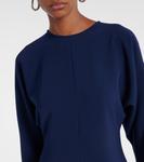 Креп макси-платье Costarellos, Navy 973 - фото 4