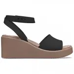 Сандалии Crocs Brooklyn Ankle Strap Wedge, черный - фото