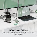 Док-станция Plugable UD3900C4 USB Type-C Docking Station UD-3900C4 - фото 6