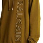 Толстовка с логотипом Reflective BALMAIN, оливковый - фото 6