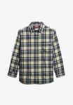 Блуза Superdry & Co Button-down blouse, Cream Navy Check/Blue - фото 6