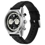 Хронограф на черной кожаной основе EMPORIO ARMANI - фото 2