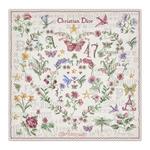 DIOR Шёлковый шарф женский белый, White - фото