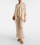 Металлические кожаные сандалии-танкетки Gianvito Rossi, бронзовый - фото 3