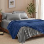 Плед из микроплюша с флисовой подкладкой Bare Home, Dark blue - фото 5