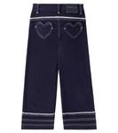 Джинсы с широкими штанинами Monnalisa, Blu Navy - фото 4