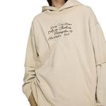 Многослойный свитшот Acne Studios, бежевый - фото 5