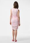 Платье Pieces PCMERRY RUCHING, Pink Tulle/Pink - фото 3
