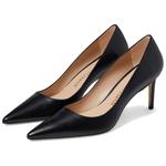 Стюарт Вейцман Pointed 75mm Заостренные замшевые туфли на каблуке - фото 5