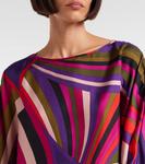 Айрид шелковое сатиновое мини-платье Pucci, Multicolor - фото 4