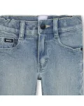 Детские джинсы голубого цвета BOSS Kidswear - фото 3