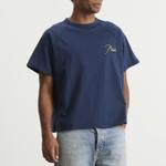 Футболка реглан Classique Rhude, темно-синий/желтый - фото 2