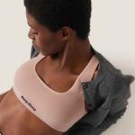 Бесшовный топ-борцовка Miu Miu, бежевый - фото 2