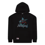 Худи New Era MLB Regular Miami Marlins, черный - фото