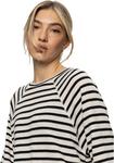 Футболка Sanctuary Boxy Raglan Tee, цвет Black W/Light Oat Stripe - фото 4