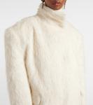 Куртка из смеси альпаки Magda Butrym, кремовый - фото 5