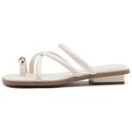 Шлепанцы женские Agsdon, бежевый - фото