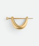 Женская заколка Ellipse Hair Clip BOTTEGA VENETA, золотой - фото