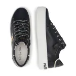 Кожаные кроссовки Patrizia Pepe, черный - фото 3