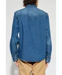 Джинсовая рубашка A.P.C., синий - фото 4