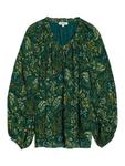 Топ с рукавами-блузон в стиле пейсли Albaray, Green - фото 4