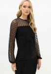 Блуза Long Tall Sally SPOT MESH, Black/Anthracite - фото