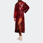 Плащ Adidas Originals Ivy Park x Sequin Duster, красный - фото 3