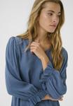 Блуза Kaffe Blouse, Bering Sea/Light Blue - фото 4