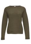 Джемпер MIT STRUKTURMUSTER QS, оливковый - фото
