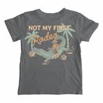 Футболка Not My First Rodeo в винтажном черном цвете TINY WHALES - фото 3