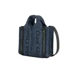 Chloé Сумка-шоппер Хлои Вуди Деним - фото 4