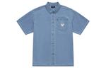 MLB Рубашка Base Logo Unisex Light Blue - фото 3
