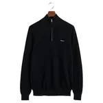 Свитер Gant 8040523 half zip, черный - фото 3