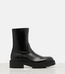 Ботильоны из кожи Nobilis The Row, черный - фото 4