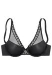 Бюстгальтер на косточках s.Oliver Push-up Bra, черный - фото