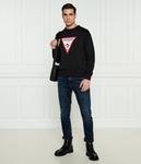 Свитер мужской Guess Jeans с принтом, черный - фото 2